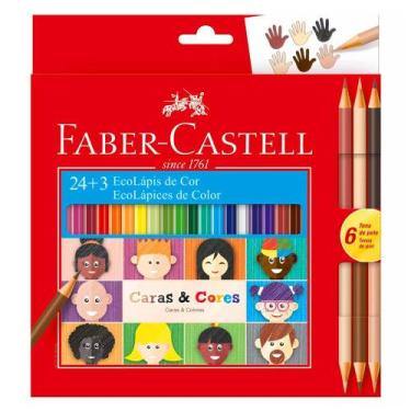 Imagem de Ecolápis De Cor 24 + 3 Caras & Cores Faber Castell