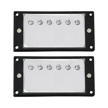 Imagem de Captador Humbucker Cromado Dourado Para Guitarra Elétrica, Posição Bra
