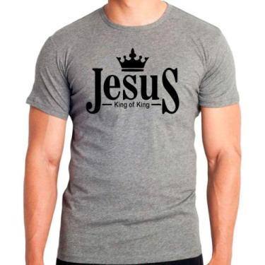 Imagem de Camiseta gospel jesus moda evangélica camisa masculina lançamento 01 -