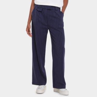 Imagem de Calça Alfaitaria Hering Listrada Feminina-Feminino