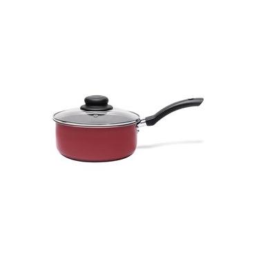 Imagem de Panela com Tampa Brinox Ruby Ø 18cm 1,9L Antiaderente Pro-flon Vermelha Vermelho