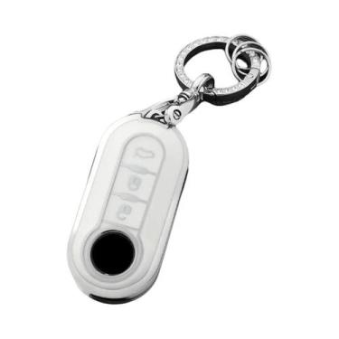 Imagem de Capa De Chave De Carro De Luxo Para Fiat 500, Ducato, Panda, 500L, Pun