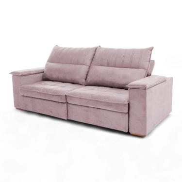 Imagem de Sofá Retrátil Reclinável Casal 2 Lugares 2,70m California Veludo - Loja Sheep