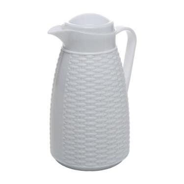 Imagem de Garrafa Térmica Wolff New Rattan 400ml Branca Plástico