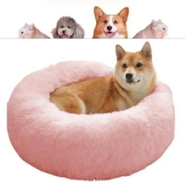 Imagem de Caminha donut nuvem pet pelucia redonda cama peluciada ninho casinha c