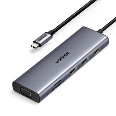 Imagem de Hub Adaptador Ugreen 10 Em 1 4k/30hz Usb-c Cinza
