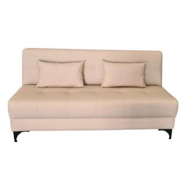 Imagem de Sofá Gianni Sem Braço Tecido Acquablock Pé Aço Preto 160cm - 4R Estofa