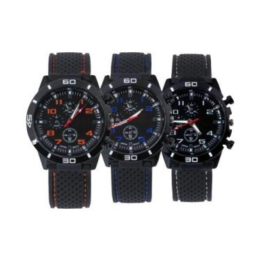 Imagem de Conjunto De Relógios De Quartzo Casuais Masculinos 3 Peças, Relógio An