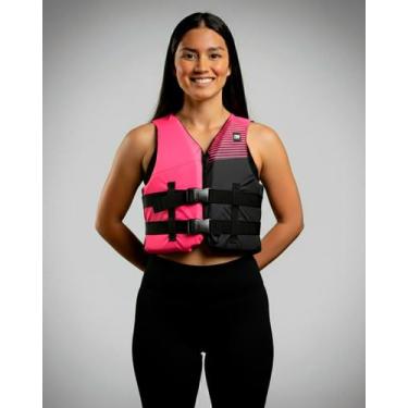 Imagem de Colete Salva Vidas Homologado N1 - Prolife, Rosa flúor, M (De 35kg a 5