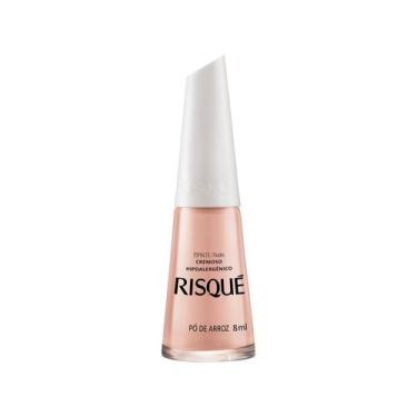 Imagem de Esmalte Risqué Cremoso Cor Pó Arroz 8ml, Nude, 8ml