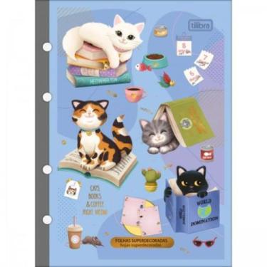 Imagem de Refil Para Caderno Arg Colegial Purrfect Cat 63g 80fls Cp Sort - Tilib