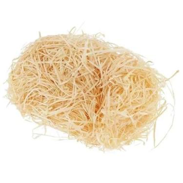 Imagem de Palha decorativa natural para preenchimento de cestas 15 g - MULTIART