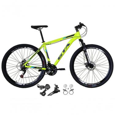 Imagem de Bicicleta Aro 29 Gta Start 21v Shimano Alumínio Freio Hidráulico Garfo Suspensão - Amarelo Tam.15