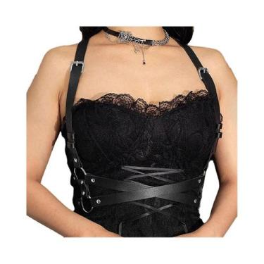 Imagem de Cinto Gótico plus Size Feminino, Arnês De Corpo Fashion Com Alça Trase