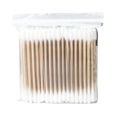 Imagem de Cotonetes Descartáveis De Ponta Dupla Para Limpeza De Ouvidos 100un 50