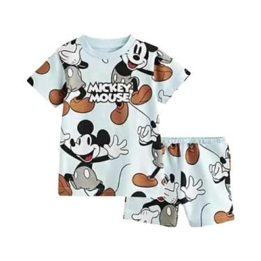 Imagem de Conjunto de Roupa Infantil Pato Donald - Camiseta e Shorts para Menino