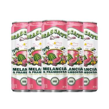 Imagem de Kit 8 Drink Mascate Melancia E Framboesa Lata 362ml