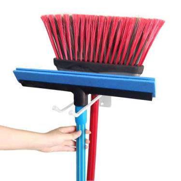 Imagem de Suporte Porta Vassoura Rodo Parede Gancho Organizador - Mista Metais, 