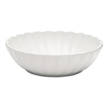 Imagem de Saladeira porcelana branca flora camelia oxford 25,5cm