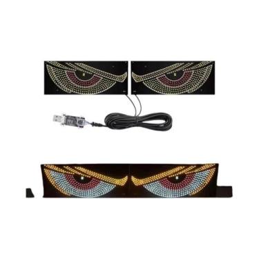 Imagem de Painel De LED Matricial Olho Do Diabo 2 Peças Tela Rígida Com Controle