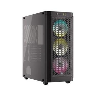Imagem de Gabinete Gamer Corsair 480T RGB Airflow Tempered Glass Mid-Tower, Preto - CC-9011272-WW-Unissex