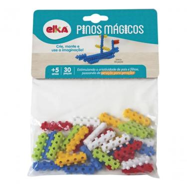 Imagem de Brinquedo Para Montar Pinos Mágicos 30 Peças - Elka