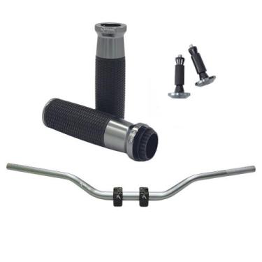 Imagem de Kit Manopla Peso Guidão Trail Lander Crosser Xtz Xre Bros Falcon Torna