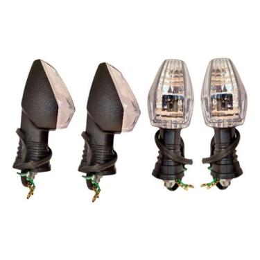 Imagem de Kit pisca seta dafra riva 150 suzuki gsr 150 gsr 125 yes 125 cristal -