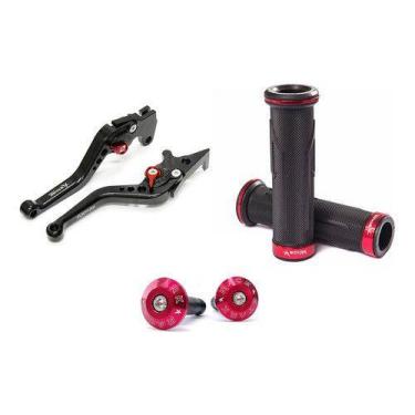 Imagem de Kit Manete Manopla Peso Tampa Honda Cb300 Cb 300 R Cb300r - NoBrand, P