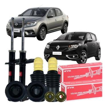 Imagem de Kit Amortecedor Coxim Dianteiro Logan Sandero 2015 Á 2020 - KAYABA