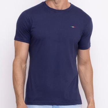 Imagem de Camiseta Masculina Básica FMF com Bordado Algodão Premium Itália-Masculino