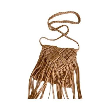 Imagem de Bolsa Transversal De Ombro Feminina De Verão Em Palha Com Franjas E De
