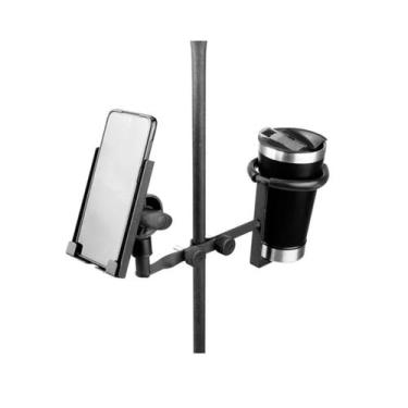 Imagem de Clamp Duplo Suporte Para Celular E Copo Térmico Ou Garrafa - ASK