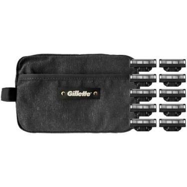 Imagem de Kit Carga para Aparelho de Barbear Gillette Mach 3 Carbono 10 Unidades