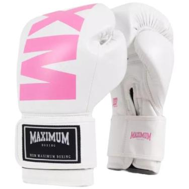 Imagem de Luva De Boxe Kickboxing Muay Thai Feminino Mxm White Pink - Maximum, 1