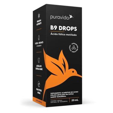 Imagem de Vitamina B9 Drops Ácido Fólico Metilado Puravida 20ml-Unissex