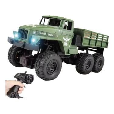 Imagem de Caminhão Militar C/ Farol Bateria Controle Remoto Brinquedos - ZWN