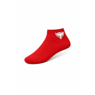 Imagem de Meia Soquete Cavalera Masculina com Estampa Águia, Vermelho