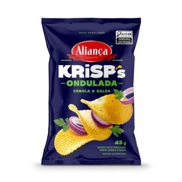 Imagem de Batata Aliança Krisps Ondulada Cebola e Salsa 45g
