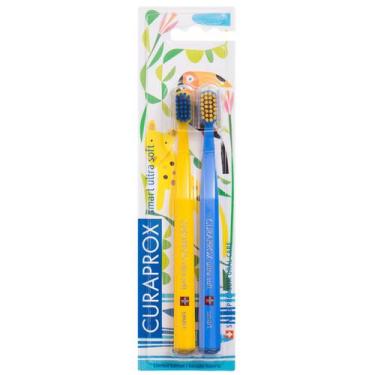 Imagem de Escova de Dente Infantil Curaprox DuoSmart 6+ Anos Ultra Macia 2 unida