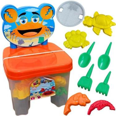 Imagem de Cadeirinha Infantil De Praia Kidverte Brinquedo 9 Acessórios  Crianças