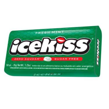 Imagem de Pastilha IceKiss Fresh Mint Zero Açúcar 50 Unidades