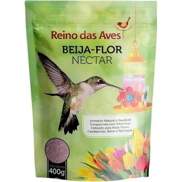 Imagem de Reino das Aves Néctar para Beija-Flor Refil 400g Alimento em Pó para D