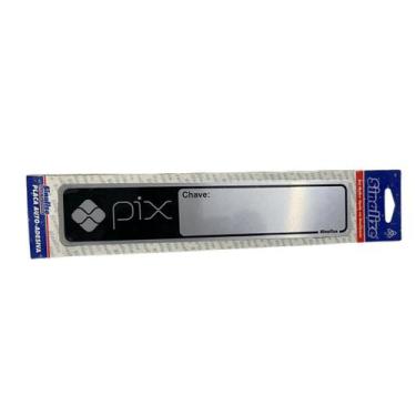 Imagem de Placa Sinalize Pix Personalizavel 5x25cm
