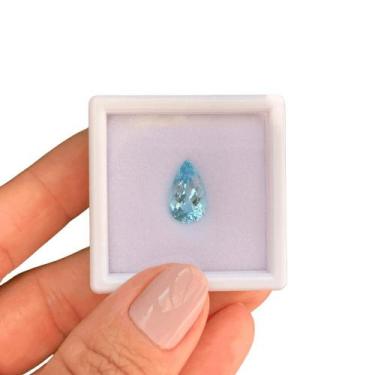 Imagem de Água Marinha Azul Gota 3,73ct - SP GEMAS