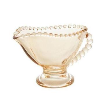 Imagem de Molheira Cristal Pearl 13 cm x 7 cm x 9 cm 140 ml Wolff, Ambar