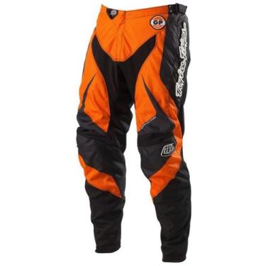 Imagem de Calça Infantil Troy Lee Gp Mirage Laranja - Preto Tam. 6 - TROY LEE DE