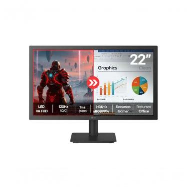 Imagem de Monitor LG 22U403A-B.AWZM 22" Full HD VA 120Hz 1ms HDR10 Preto Bivolt