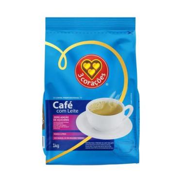 Imagem de Café Com Leite Baixo Açúcar Vending 3 Corações 1KG
