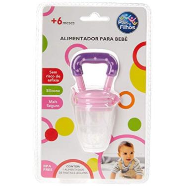 Imagem de Produto Para Bebe Alimentador de Silicone, Pais e Filhos, Rosa